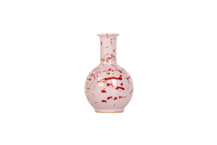 Vaso One-flower dripping rosa