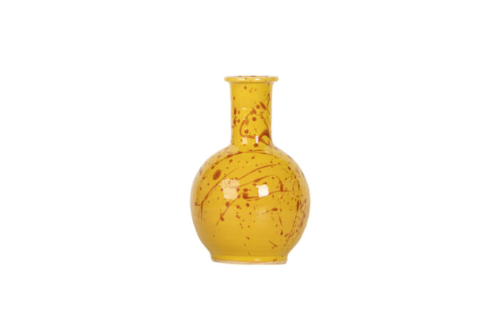 Vaso One-flower dripping giallo